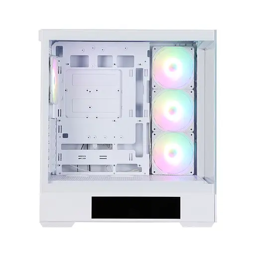 Zalman Корпус P40 DS без БЖ, 2xUSB3.0, 1x Type C, 3x120мм ARGB Reverse, 1x120мм ARGB, VGA 420мм, LCS ready, TG Side/Front Panel, Display, ATX, білий - фото 7