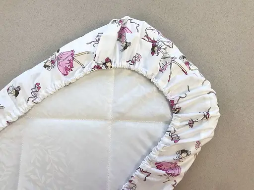 Простынь хлопковая Moontime в коляску "Балерины" - фото 2