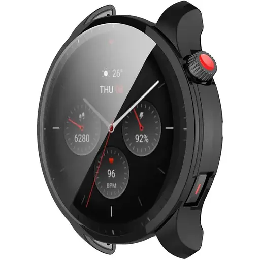 Чехол-накладка DK Silicone Face Case для Xiaomi Amazfit GTR 4 (black) - фото 2