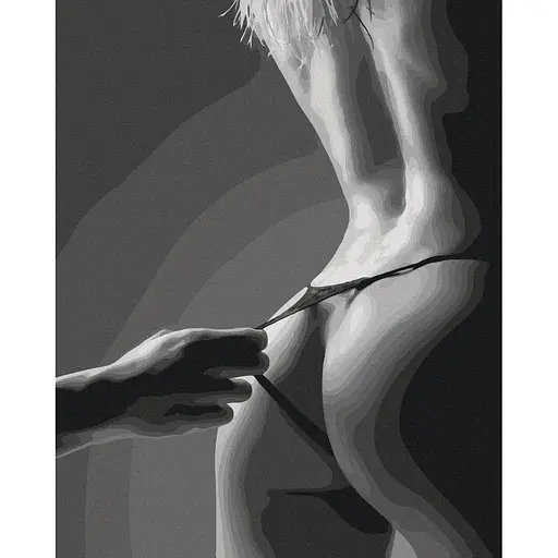 Картина за номерами на підрамнику Brushme Гарячі тіні