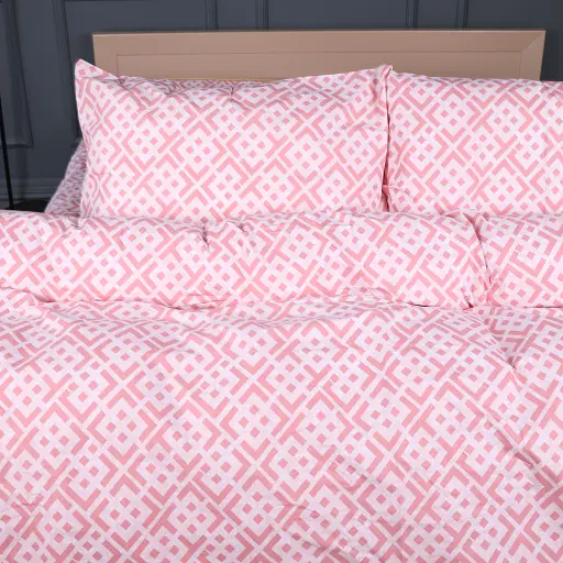 Наволочка Mirson Ranforce Elite Abstract Pink 60х60 см (2200013166825) - фото 1