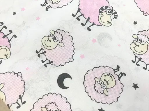 Хлопковая пеленка Moontime 100х80см "Овечки розовые" - фото 2