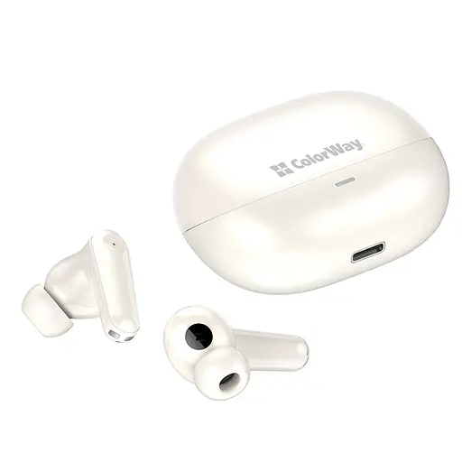 Навушники ColorWay Slim TWS-1 Earbuds Long Life Beige (CW-TWS1BE) - фото 9