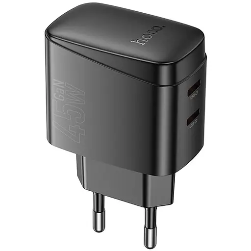 СЗУ Hoco CS62A Bright PD45W (2USB-C) Black - фото 4