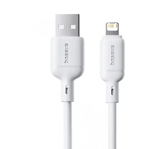 Кабель Baseus Silky Series Fast Charging Cable USB to iP 2.4A 1 м Білий