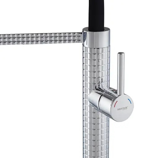 Змішувач для кухні Mixxus Premium Oliwer 017 з гнучким виливом MI6965 Хром - фото 6