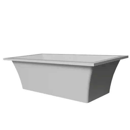 Ванна отдельностоящая глянцевая Amdcon Tytul 185x85 из литого камня TYTUL_185_HL Белый - фото 7