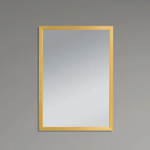 Дзеркало Zerix Fonte MRZ09-60x85-Reverse Gold прямокутне в золотій рамі ZX6211 - фото 1