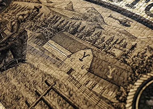 Пазл Theory11 Йеллоустоун Yellowstone Jigsaw Puzzle 1000 ел. - фото 5