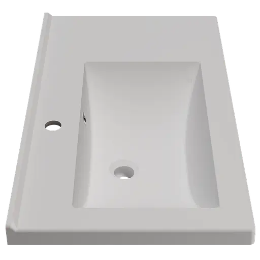 Раковина матова врізна Amidicon Techno 80 800x450 з литого каменю TECHNO_80_MAT, Білий матовий - фото 3