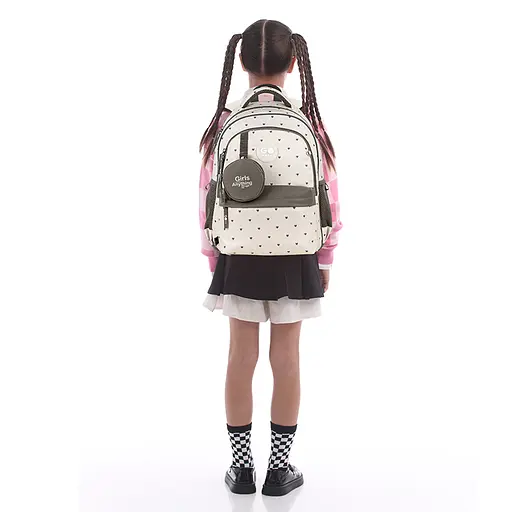 Рюкзак GoPack Education 182M Beige Polka Dots Бежевий (GO26-182M-3) - фото 15