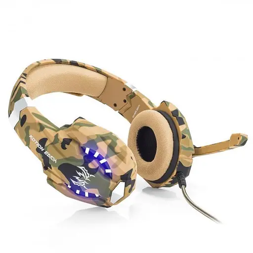 Геймерские проводные наушники Kotion Each G9600 с подсветкой (Камуфляж) - фото 2