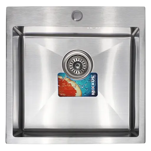 Кухонна мийка Mixxus MX5050-200x1.0-Satin MX0580, Нержавіюча сталь - фото 1