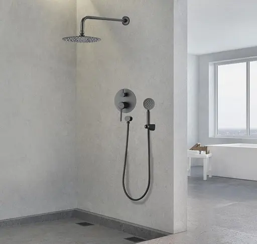 Душова система прихованого монтажу Yoka Studio 30 black + BOX BP.STUDIO 30 BLK, Чорний матовий - фото 2