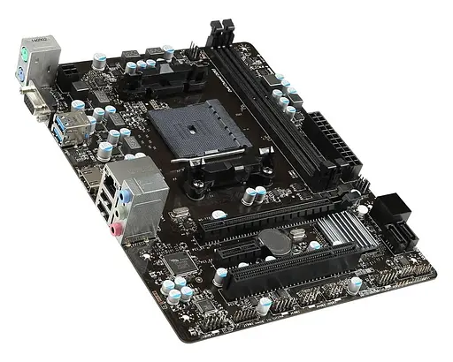 Материнська плата MSI A68HM-E33 V2 (A68HM-E33 V2) (Socket FM2, AMD A68H, Micro-ATX) Б/в - фото 2