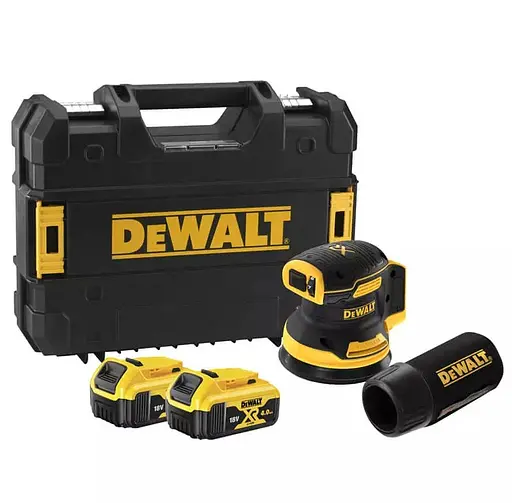 Аккумуляторная эксцентриковая шлифмашина DeWalt с АКБ и ЗУ DCW210P2 - фото 4
