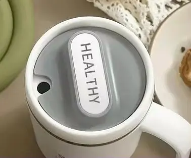 Кружка office cup 500 мл для кофе чая с вакуумной изоляцией нержавеющая сталь 304/PP white - фото 8