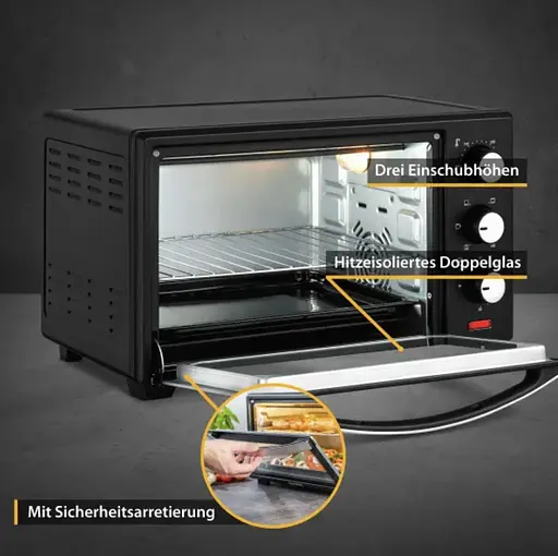 Духовка First FA-5042-2 19 л конвекция черная - фото 4