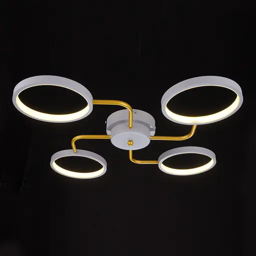 Люстра стельова Brille в хол LED 30W WW+NW+CW GY (BR-01 640C/4) - фото 4