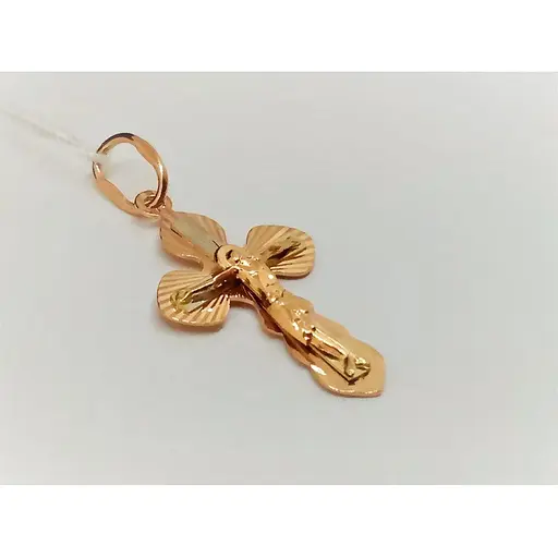 Золотой крестик Столичная Ювелирная Фабрика. Распятие Христа. 529703 - фото 2