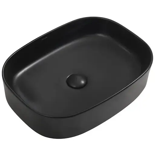 Умивальник накладний Mixxus Premium Bevel-0103 Black 510x370x120 мм MP6520, Чорний матовий - фото 1