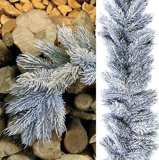 Гірлянда хвойна Hvoya Сосна лита засніжена 2 м - фото 2