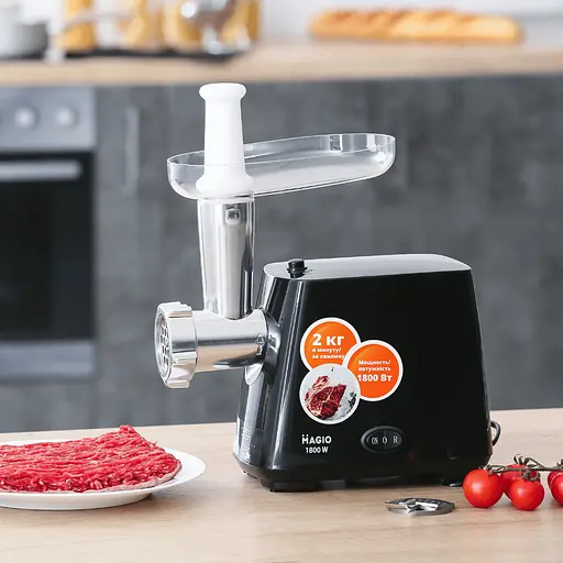 Электрическая мясорубка для мяса Magio MG-265 обычная бытовая электромясорубка для дома - фото 5