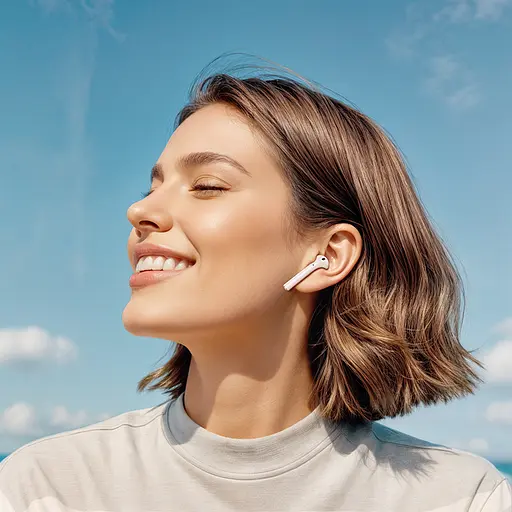 Бездротові навушники BOROFONE BW86 Brocade true wireless BT headset with touch screen White - фото 8