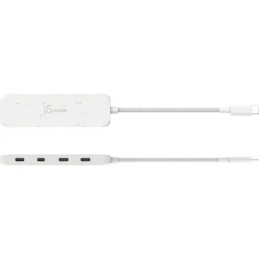 USB-хаб j5create JCH345EW-N USB-C на 4 USB-C, белый (JCH345EW-N) - фото 4