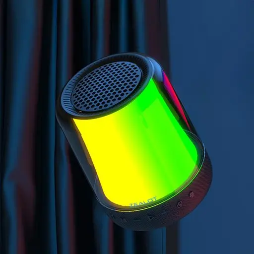 Портативна bluetooth колонка Zealot S66 з LED підсвічуванням чорний - фото 2