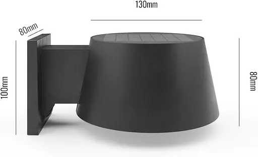 Сонячні ліхтарі SolarCentre® Wendover на відкритому повітрі з активацією руху на сонячних батареях [Клас енергії A+++] - фото 2