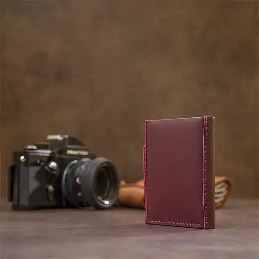 Женское кожаное портмоне Grande Pelle 8х10х1.5 см acs0018764 - фото 8