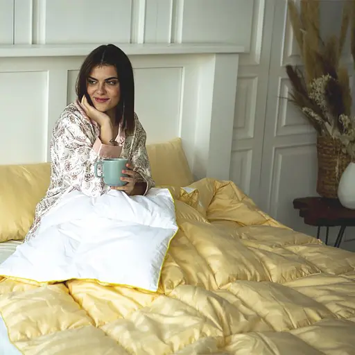 Ковдра пухова MirSon Carmela 032, king size, 240x220, бежева (2200000018472) - фото 22