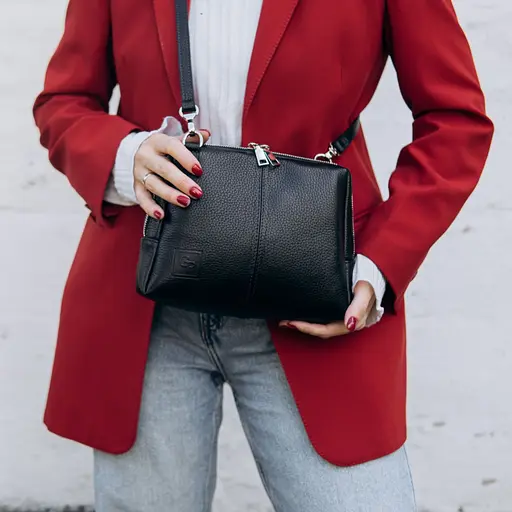 Сумка женская через плечо Grande Pelle 23х17х7 см sum0028549 - фото 8