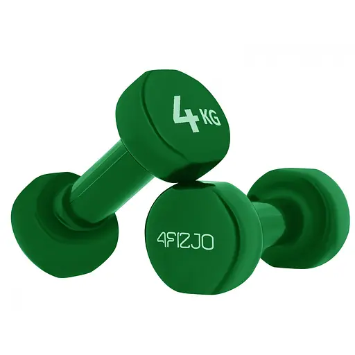 Гантели виниловые 4FIZJO 2 x 4 кг 4FJ0209 (P-5907739312792) - фото 1