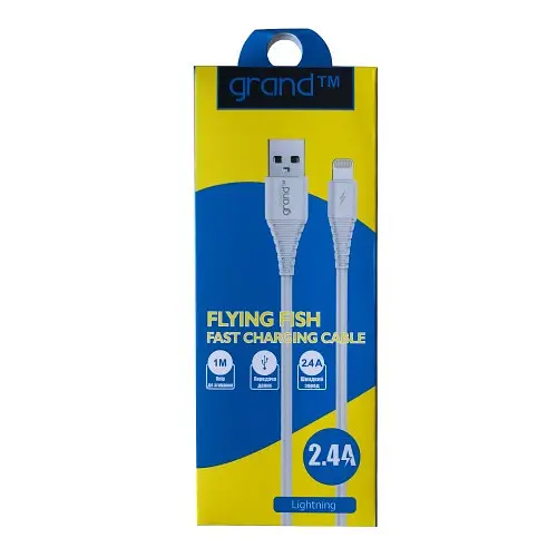 Кабель GRAND GC-C01 lightning 2.4A білий - фото 2