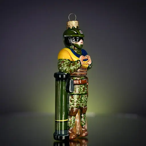 Ялинкова прикраса Різдвяні історії Воїн світла скло (4820001109702) - фото 3