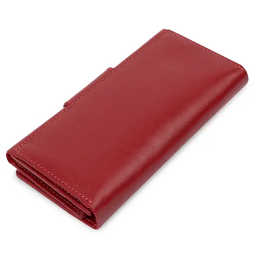 Кожаный женский кошелек Grande Pelle 19.5х10х2 см acs0018782 - фото 2