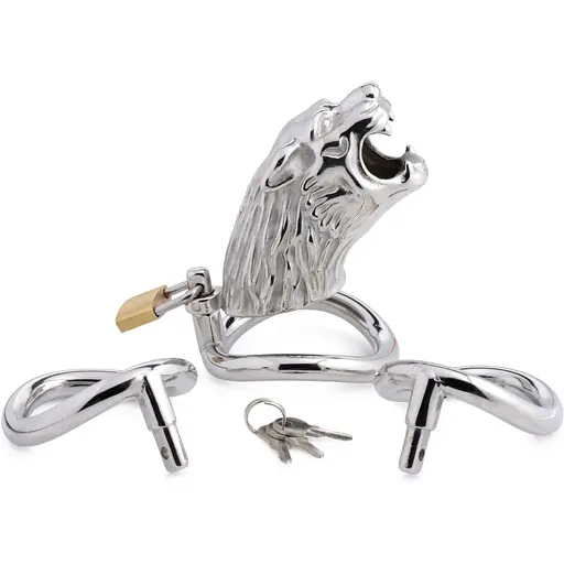 Клітка для члена Master Series Tiger King Cock Cage With Lock - фото 2