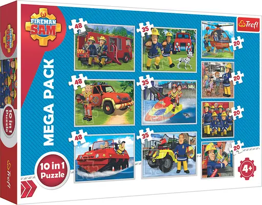 Набір Пазли - (10в1) - "Рятувальна команда" / Рятувальник Сем - фото 1