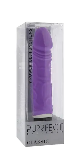 Вібратор Dreamtoys Seven Creations Classic Original 16.5 см фіолетовий - фото 4