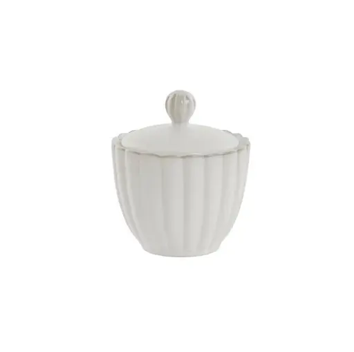 Керамічна цукорниця Lene Bjerre серії Camille 250 мл Біла - фото 1