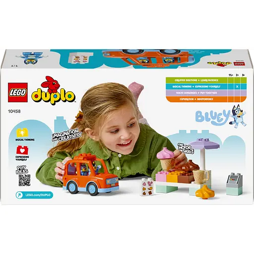 Конструктор LEGO DUPLO Bluey Путешествие с мороженым из Блуи 22 детали (10458) - фото 10