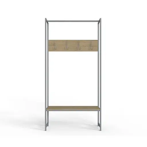 Вешалка напольная Ferrum-decor Трелис 12 180x90x38 серый ДСП Дуб Сонома 16мм (FRD-104322)