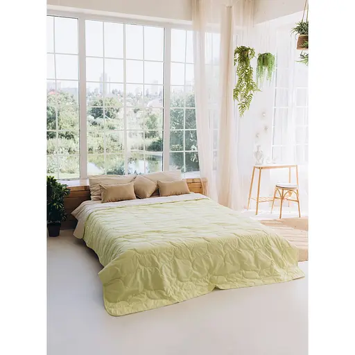 Покривало Sonex Tahiti двостороннє 240х220 см лаймово-бежеве (SO102520) - фото 6