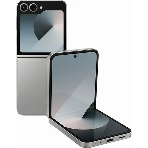 Смартфон Samsung Galaxy Flip 6 12/512GB Silver (F741B) [NFC, 2 SIM/1 SIM + eSIM]