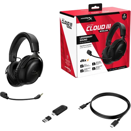 Гарнитура HyperX Cloud III Wireless Black (77Z45AA) - фото 7
