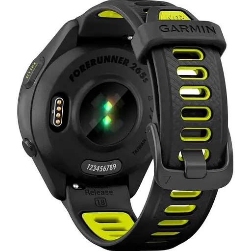 Смарт-часы Garmin Forerunner 265S Black Bezel and Case with Black/Yellow Silicone Band 010-02810-03 (89362) - фото 8