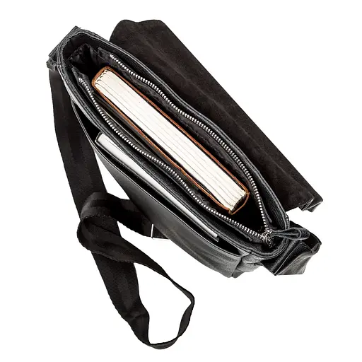 Сумка кожаная мужская SHVIGEL 24х25х8 см sum0012511 - фото 5