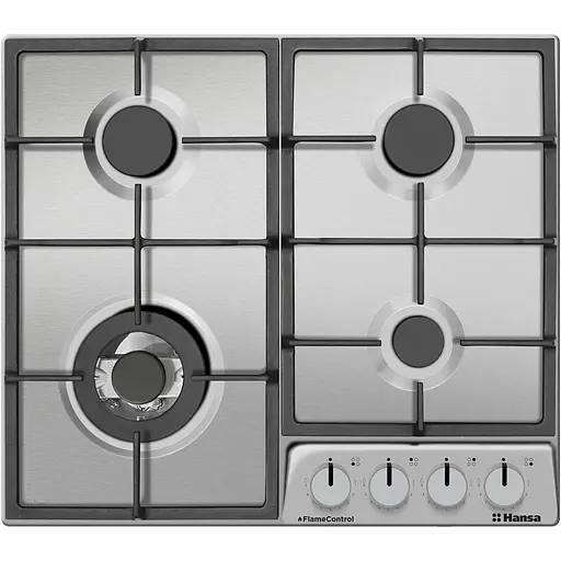 Варочная поверхность газовая Hansa 59 см чугун нержавеющая сталь